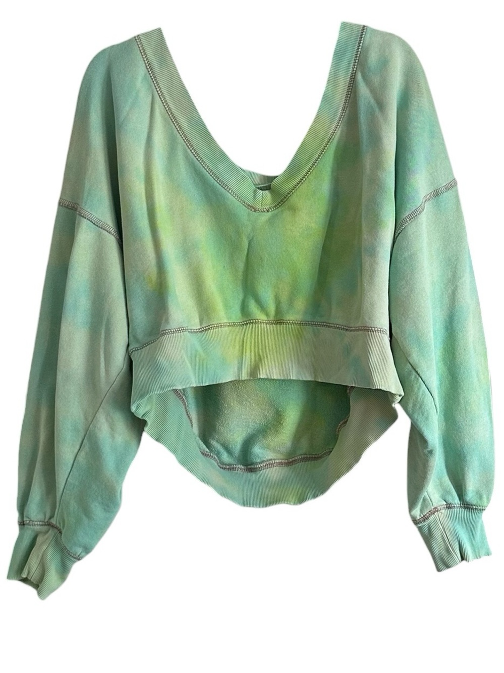 Free People take me back pullover tie dye sweater xl - Picture 5 of 10
